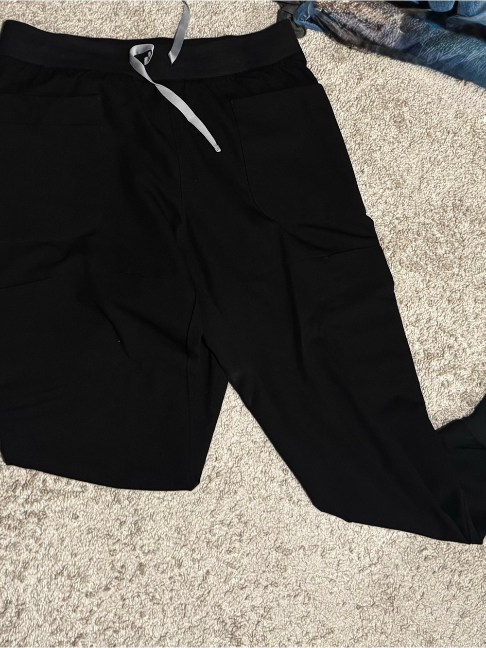 Figs Black Drawstring Jogger Pants